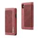 CaseMe 006 for iPhone X Leather Combination Canvas Flip Case Stand Cover with Card Slots