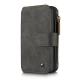 CaseMe for iPhone 5/5S/SE Premium PU Leather 2 in 1 Wallet Case with Kickstand 14 Card Holder and ID Slot