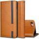 For iPhone 7 / 8 Business Leather Case Magnetic Closure Wallet Stand Cover