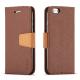 Cover Case For iPhone 6 Multifunktional Canvas Design Flip PU Leather Wallet Case