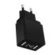 2 USB EU Plug LED Display Wall Charger Power Adapter