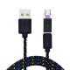 Cwxuan USB Type-C Detachable Magnetic Braided Charging Data Cable - (100cm)