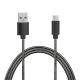 Minismile 2.4A Quick Charge Stainless Steel Spring Micro USB To USB Charging Cable with High-Speed Data Transmission 1M