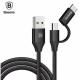 Baseus Yiven 2A Type-C Adapter Micro USB Data Cable 1M