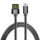 Stainless Steel Spring Micro USB Fast Charging Data Cable  (100cm)