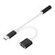 2 in 1 USB C Type C to 3.5mm Headphone Audio Aux Jack Charge Adapter Cable Converter for Xiaomi Mi 6 / Motorola Moto Z