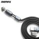 REMAX 2 in 1 8Pin Micro USB Fast Charge Data Sync Flat Cable 1m