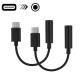 2pcs USB Type C to 3.5mm Stereo Audio Headphone Jack Adapter Cable