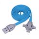 3 in 1 2.1A Type-C / Micro USB / 8 Pin Combo Flat USB Cable