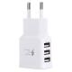 Minismile 5V 2A 3 USB Ports USB Power Travel Charger Adapter - EU Plug