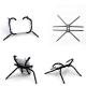 Multi-Function Portable Spider Flexible Grip Holder for Smartphones and Tablets