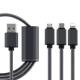 3 in 1 Type-C USB Mobile Phone Data Cable for Android IPhone