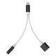 3.5mm Adapter for iPhone 7 / 7 Plus AUX Jack and 2A Charging