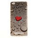 Heart Drop Soft Clear IMD TPU Phone Casing Mobile Smartphone Cover Shell Case for Xiaomi Redmi 4A