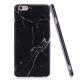 Luxury Marble Stone Pattern Slim Fit Soft Tpu Mobile Phone Case Cover Coque for iPhone 6 Plus/6S Plus - Black