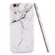 Luxury Marble Stone Pattern Slim Fit Soft Tpu Mobile Phone Case Cover Coque for iPhone 6/6S - White Marble