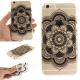 Cover Case for iPhone 6 Plus Black sunflower Soft Clear IMD TPU Phone Casing Mobile Smartphone