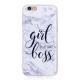 Girl Characters Fashion Marble Soft TPU Phone Case for iPhone 6/6S