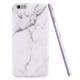 Luxury Marble Stone Pattern Slim Fit Soft Tpu Mobile Phone Case Cover Coque for iPhon 6 Plus/6S Plus - White Marble