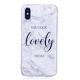 Ultra Thin Lovely Characters Fashion Marble TPU Case for iPhone X