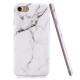 Luxury Marble Stone Pattern Slim Fit Soft Tpu Mobile Phone Case Cover Coque for iPhon 8 - White Marble