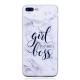 Girl Characters Fashion Marble Soft TPU Phone Case for iPhone 8 Plus