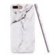 Luxury Marble Stone Pattern Slim Fit Soft Tpu Mobile Phone Case Cover Coque for iPhon 8 Plus - White Marble