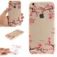 Cover Case for iPhone 6 Plus Up and Down The Plum Blossom Soft Clear IMD TPU Phone Casing Mobile Smartphone