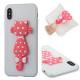 Case For IphoneX Soft Shell 3D Flower Cat Phone Protection Shell