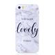 Ultra Thin Lovely Characters Fashion Marble Soft TPU Case for iPhone 5/5S/SE