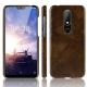 Litchi Grain PU Leather Coated Hard PC Case for Nokia X6