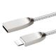 1M 2.4A Fast Charger Zinc Alloy USB Cable for iPhone / iPad