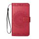 Embossed Wallet Flip PU Leather Card Holder Standing Phone Case for Samsung Galaxy A5 2017 / A520