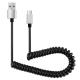 1M Flexible Elastic Stretch USB Type C Charging Spring Cable