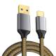 USB 3.0 USB C Type-C Cable with Nylon Braided Aluminum Cable