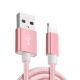 2M 8PIN Pure Coloured Woven Data Cable ( Rose Gold)
