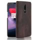 ASLING Wooden Grain PU + PC Protective Phone Cover Case for OnePlus 6