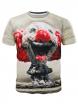 3D Mushroom-cloud Clown Short Sleeves T-shirt