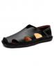 Hollow-out Men Leather Sandals