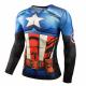 3D Print Classic Cartoon Figure Long Sleeves Tight Fit T-shirt