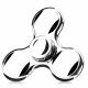 Tri-bar Electroplating Fidget Spinner Stress Reliever Toy