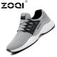 Zoqi Mode Sepatu Lari Berkualitas Tinggi Olahraga Sepatu (Abu-abu)