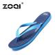 ZOQI Pria Fashion Flip Flops & Sandal Sepatu Kasual Jepit Pantai (biru Tua)-Intl