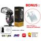 Zomei Flash ZM-430 for Canon-Nikon-Sony-Fujifilm- Free Eneloop Basic Charger
