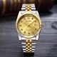 Men Wrist Watch Mens Watches Top Brand Luxury  Watch Diamond Clock Automatic Date - Glod