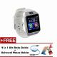 Smart Watches DZ09 LCD Touch Screen Wrist Bluetooth Smartwatch With Free Gift(White)