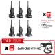 BAOFENG BF-888S Walkie Talkie Two-way Portable CB Radio [6 UNIT] + FREE with Earphone [6 UNIT]
