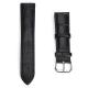 22mm Genuine Leather Strap Band Bamboo Grain For Bul ova Watch Black / Brown