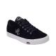 Bone Clip Suede Lace-up Sneakers - Black