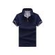 2018 Solid Mens POLO Shirts Brand Cotton Short Sleeve Camisas Polo Summer Stand Collar Male Polo Shirt-blue&grey